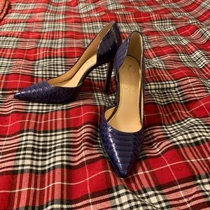 Jessica Simpson heels, blue, size 7.5